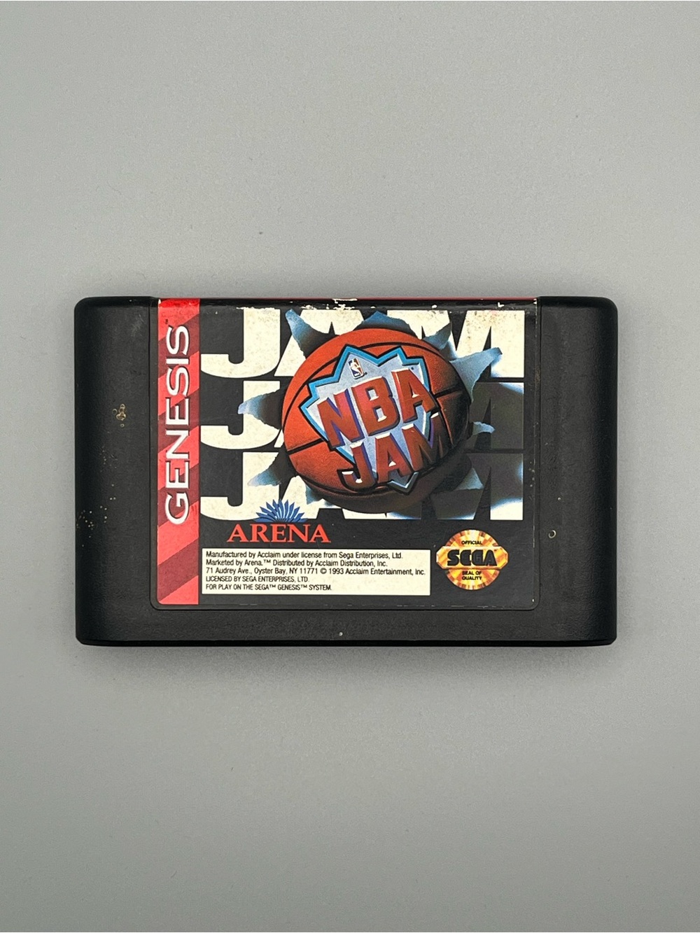 Sega Genesis NBA Jam Game Cartridge